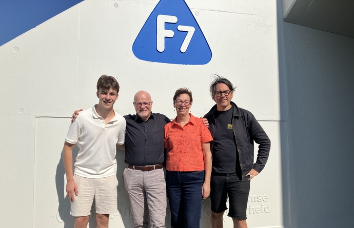 Opening fietstunnel